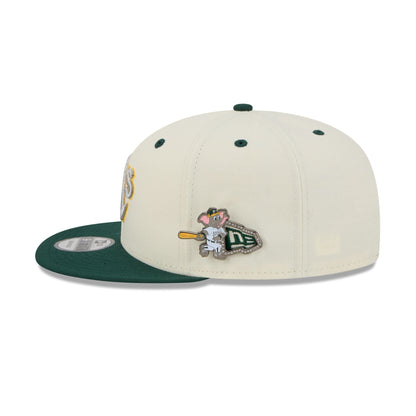 Athletics Mascot Pin 9FIFTY Snapback Hat