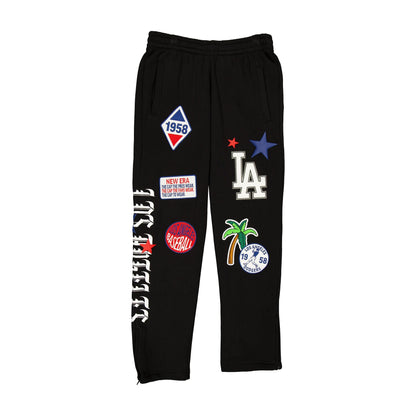 Los Angeles Dodgers Uptown Threads Black Sweatpants