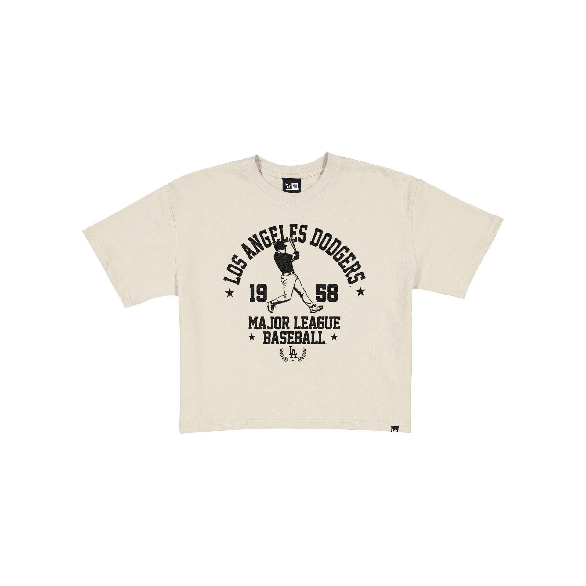 Los Angeles Dodgers Throwback Prep Stone Women's Cropped T-Shirt