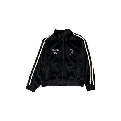 Boston Red Sox Throwback Prep Black Women's Track Jacket