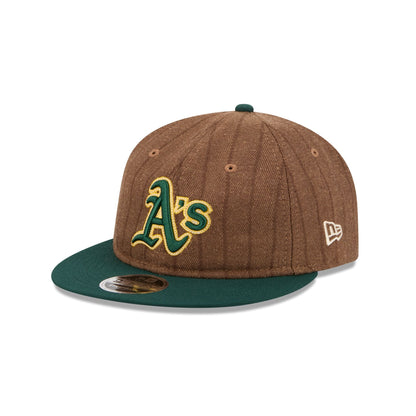 Athletics Three Looms Wool Pinstripe Retro Crown 9FIFTY Adjustable Hat