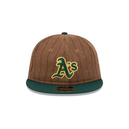 Athletics Three Looms Wool Pinstripe Retro Crown 9FIFTY Adjustable Hat