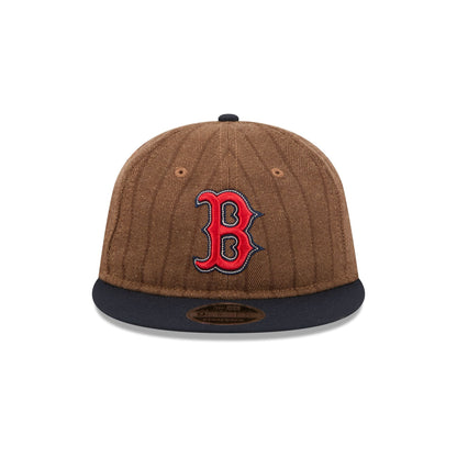 Boston Red Sox Three Looms Wool Pinstripe Retro Crown 9FIFTY Adjustable Hat