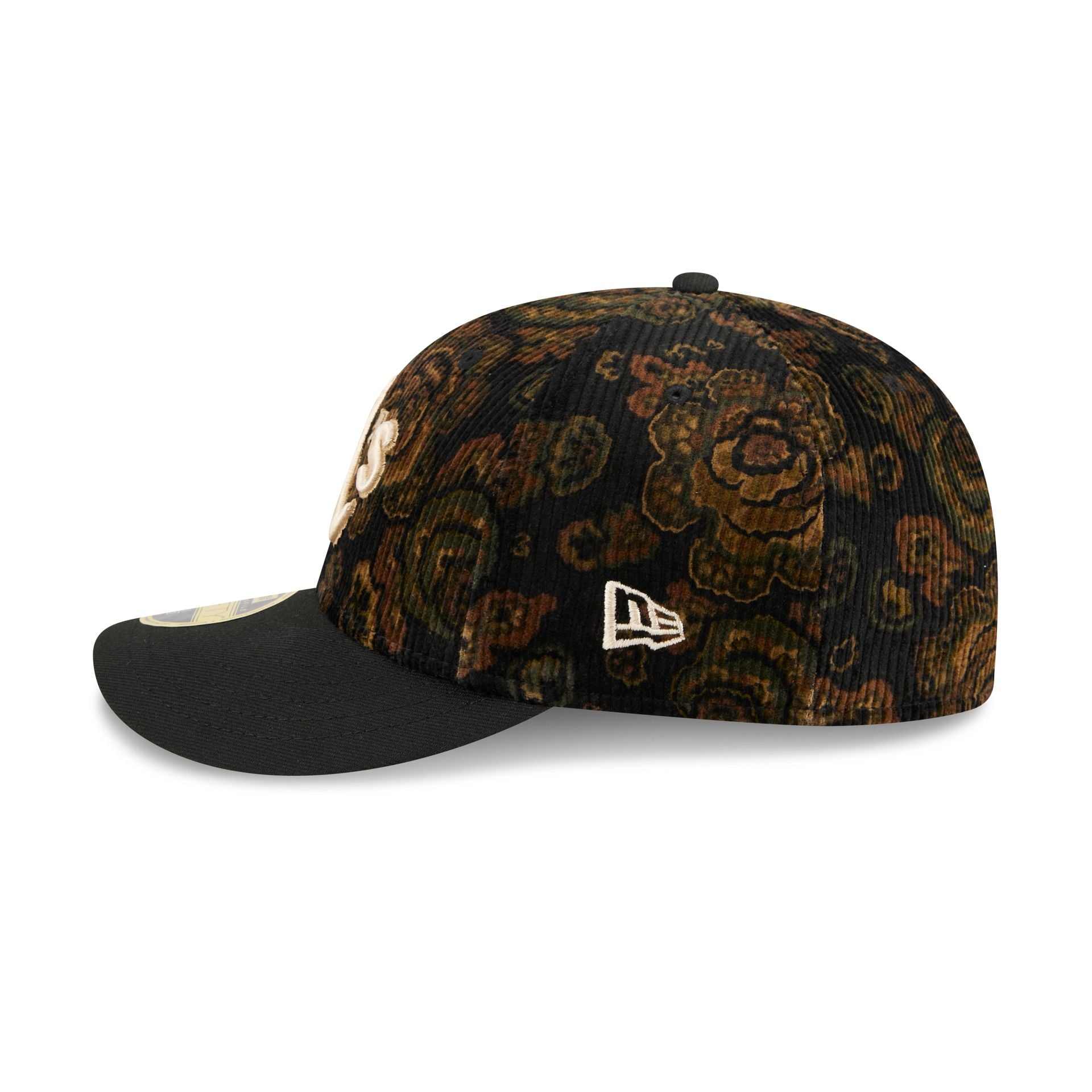 Athletics Three Looms Floral Cord Low Profile 59FIFTY Fitted Hat