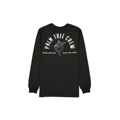 Palm Tree Crew x Miami Marlins Black Long Sleeve T-Shirt