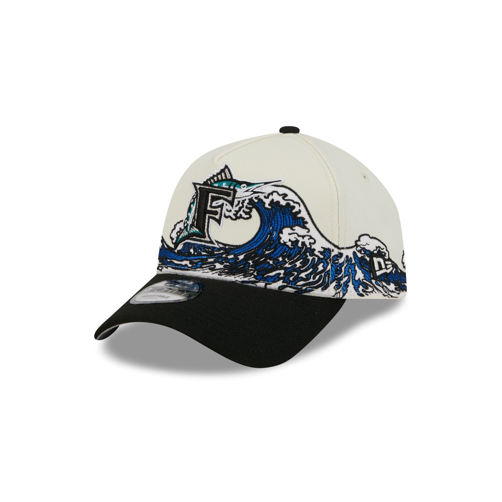 Miami Marlins Tidal Flow 9FORTY A-Frame Snapback Hat