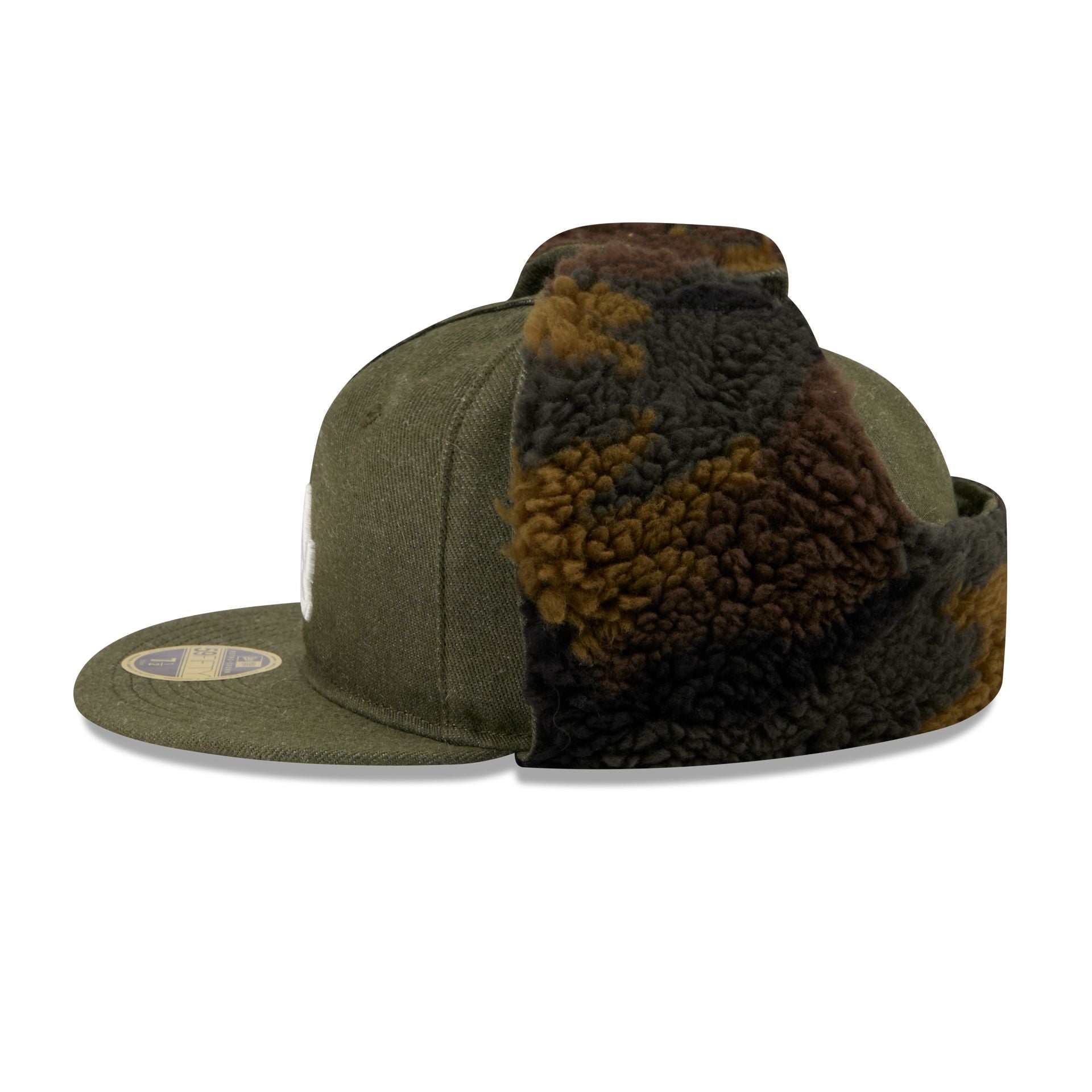 Los Angeles Dodgers Three Looms Cotton Twill Camo Retro Crown Dog Ear 59FIFTY Fitted Hat