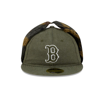Boston Red Sox Three Looms Cotton Twill Camo Retro Crown Dog Ear 59FIFTY Fitted Hat