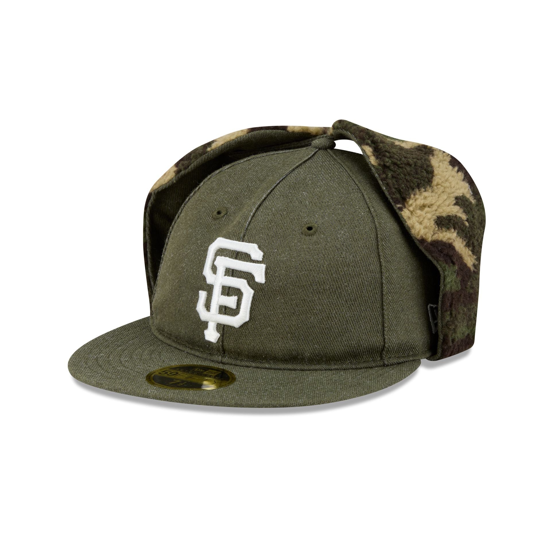 San Francisco Giants Three Looms Cotton Twill Camo Retro Crown Dog Ear 59FIFTY Fitted Hat