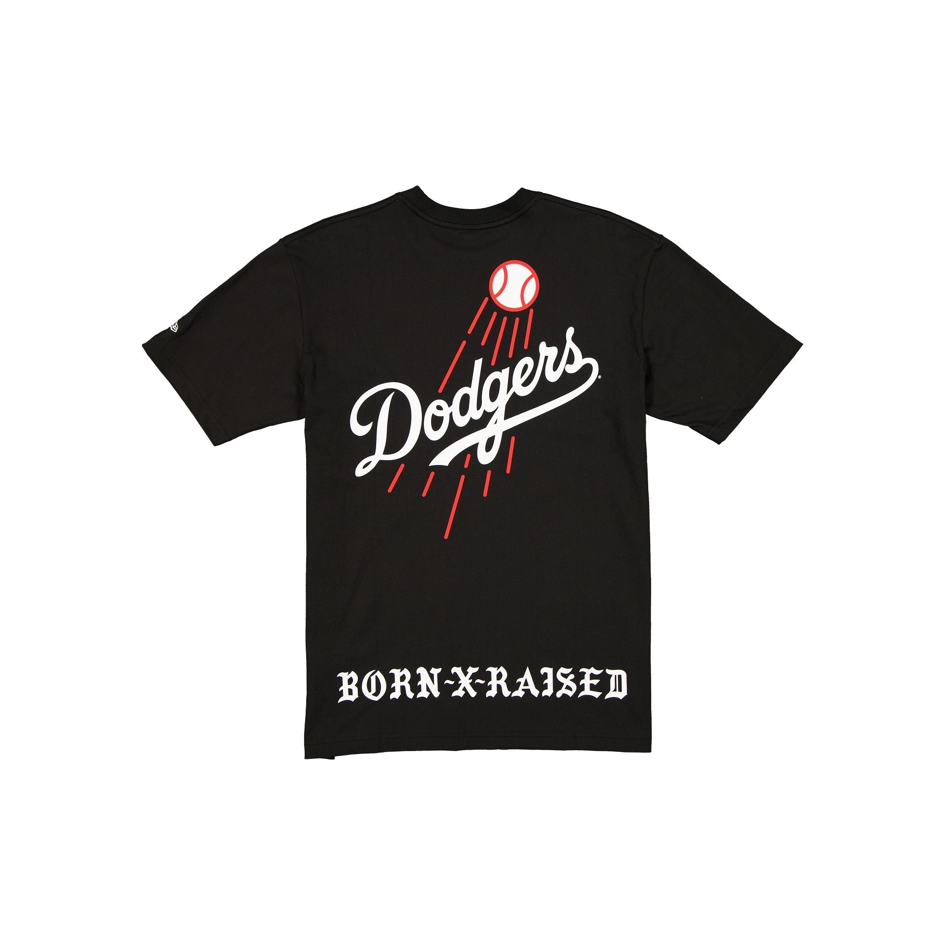 Born x Raised x Los Angeles Dodgers Fly Ball Black T-Shirt