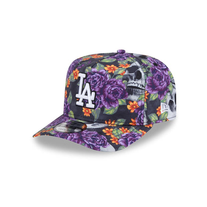 Los Angeles Dodgers Day of the Dead Skull & Roses 9FIFTY A-Frame Snapback