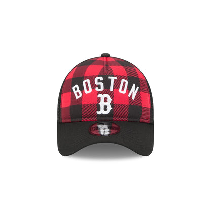 Boston Red Sox Evergreen Check 9FORTY A-Frame Trucker Hat
