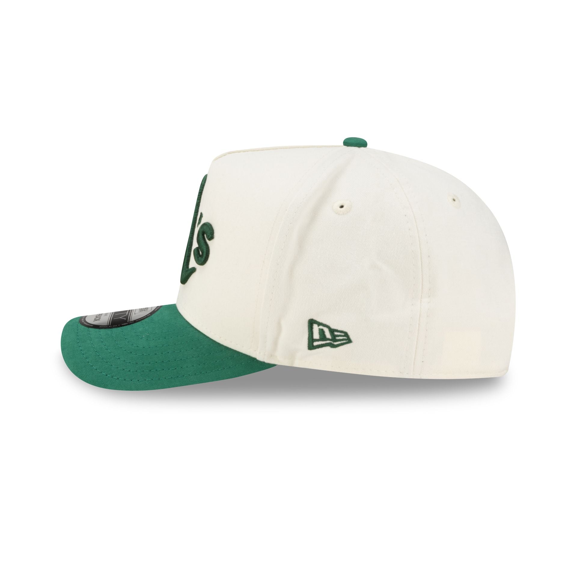 Athletics Cotton Brush Chrome Pre-Curve 9FIFTY A-Frame Snapback Hat