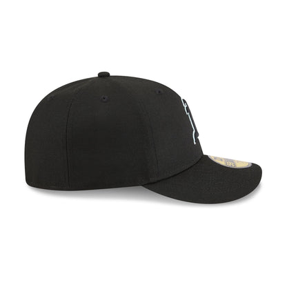Athletics Black Pre-Curve 59FIFTY Fitted Hat
