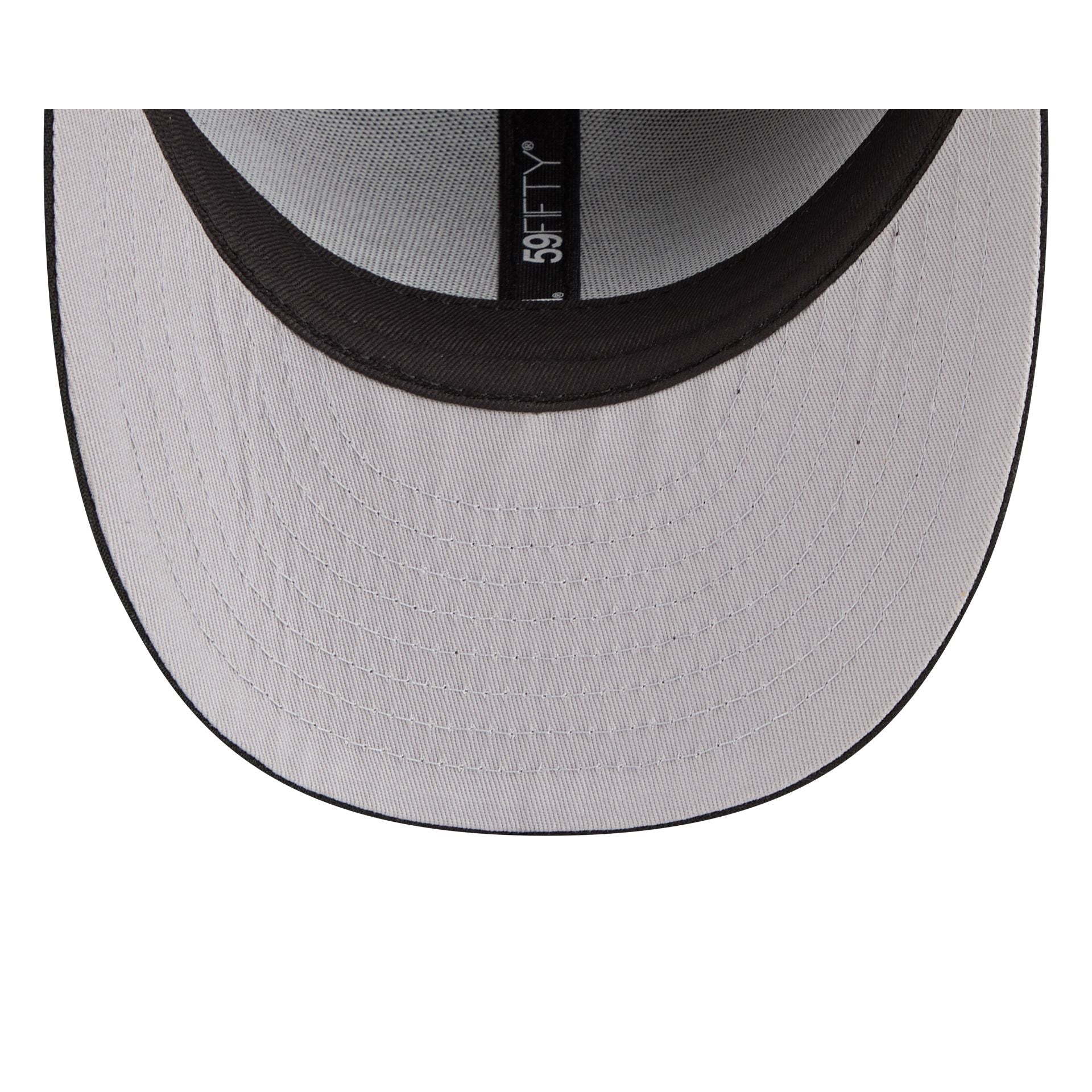 Athletics Black Pre-Curve 59FIFTY Fitted Hat