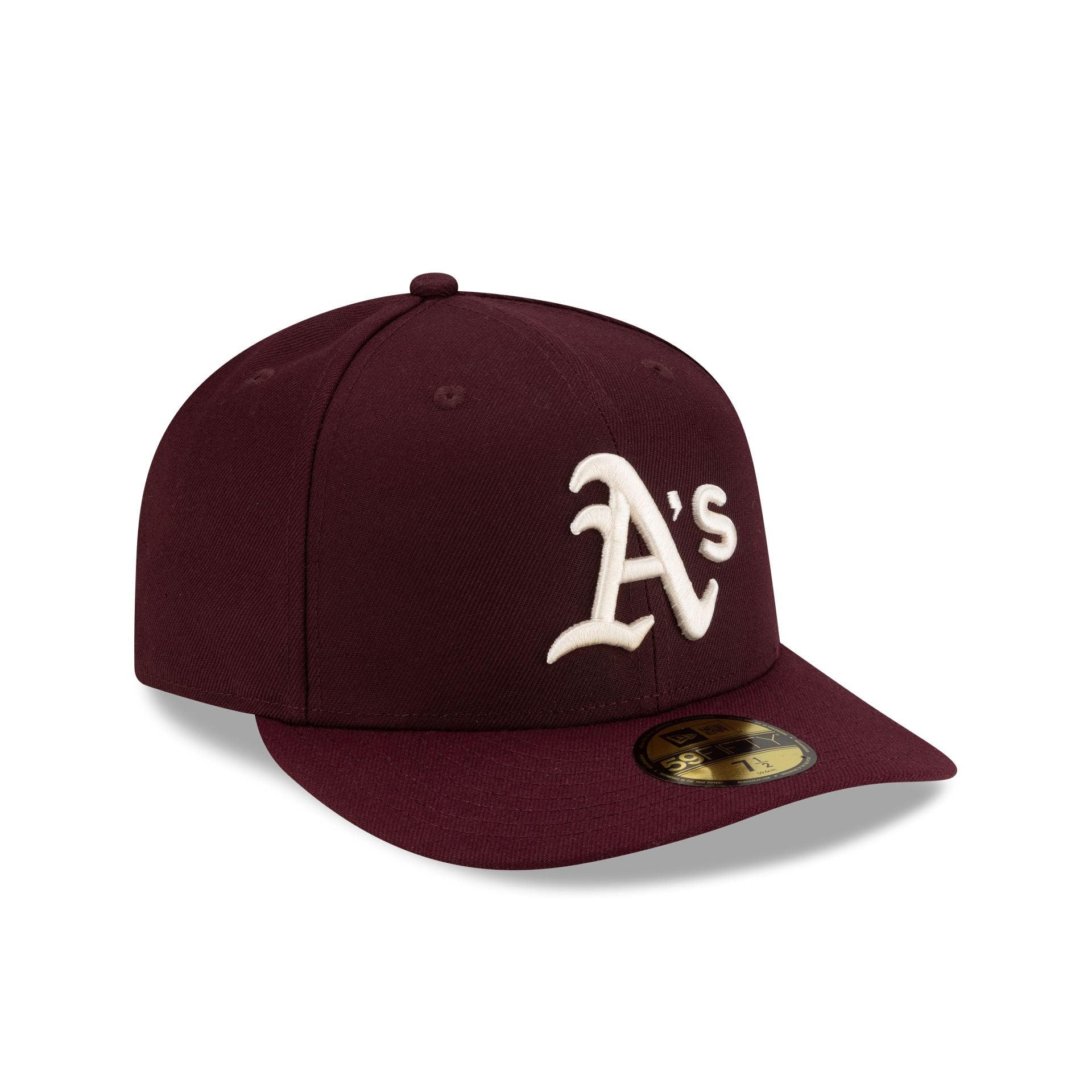 Athletics Maroon Pre-Curve 59FIFTY Fitted Hat