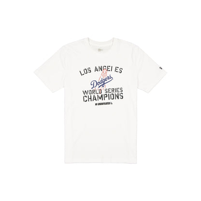Undefeated x Los Angeles Dodgers 2024 World Series Champions White T-Shirt