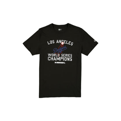 Undefeated x Los Angeles Dodgers 2024 World Series Champions Black T-Shirt
