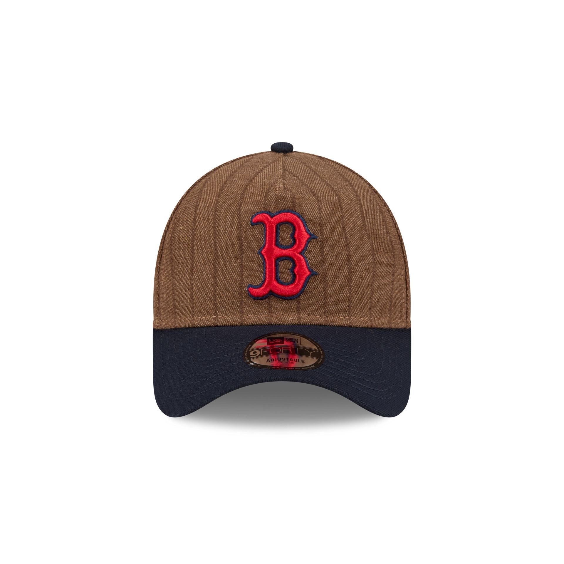Boston Red Sox Three Looms Wool Pinstripe 9FORTY A-Frame Snapback Hat