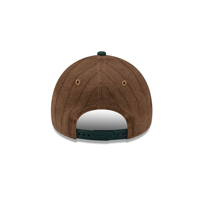 Athletics Three Looms Wool Pinstripe 9FORTY A-Frame Snapback Hat
