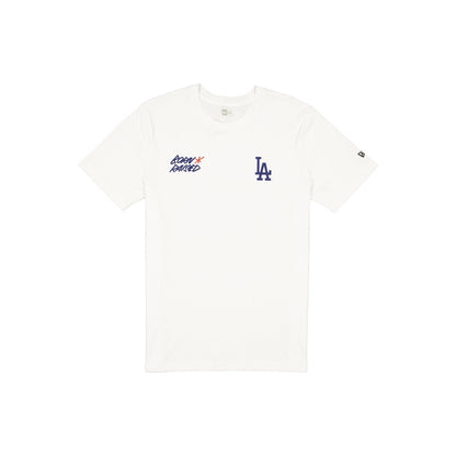Born x Raised x Los Angeles Dodgers Basic White T-Shirt