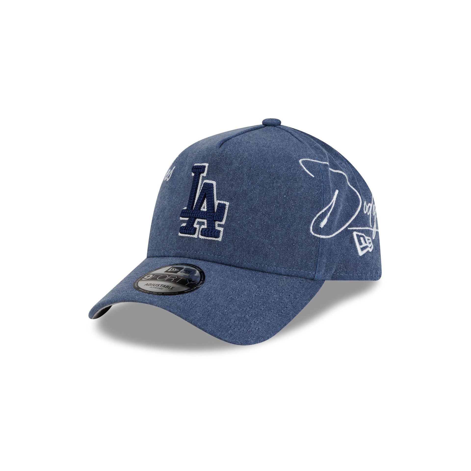 Los Angeles Dodgers Script 9FORTY A-Frame Snapback Hat