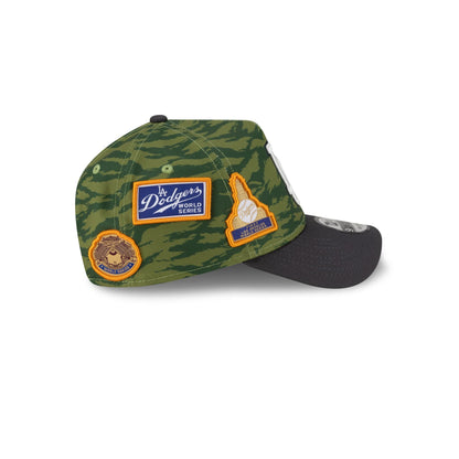 Los Angeles Dodgers Tiger Camo Patches 9FORTY A-Frame Snapback Hat