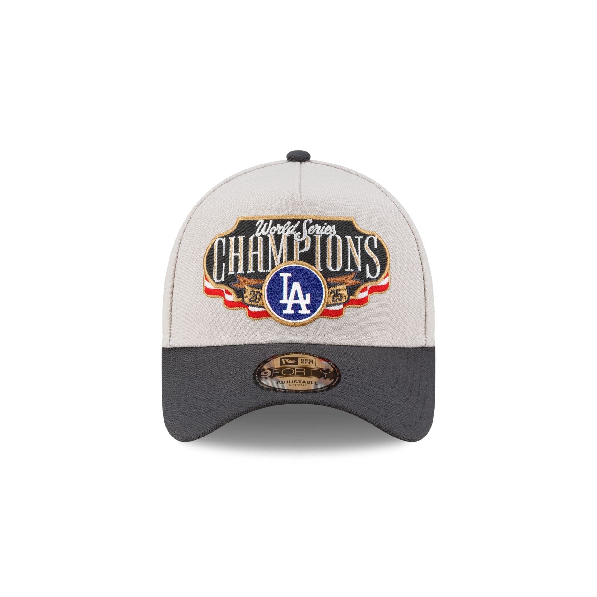 Los Angeles Dodgers 2025 World Series Champions Locker Room 9FORTY A-Frame Snapback Hat
