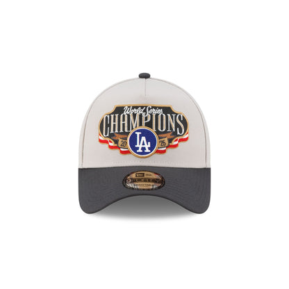 Los Angeles Dodgers 2025 World Series Champions Locker Room 9FORTY A-Frame Snapback Hat