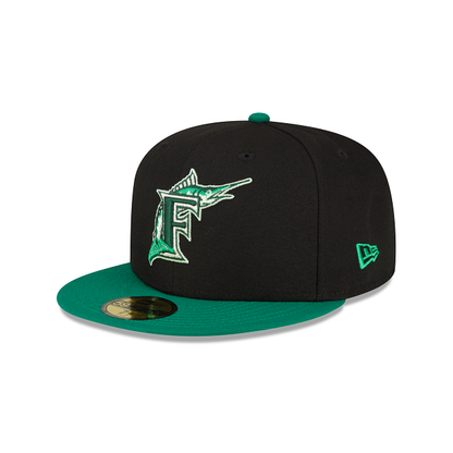 Miami Marlins Black 59FIFTY Fitted Hat