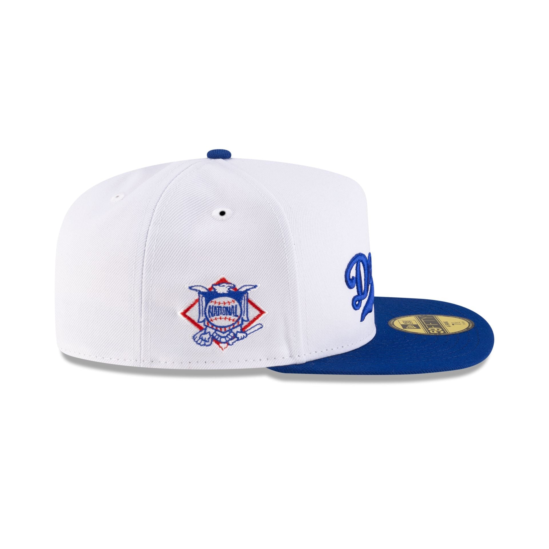 Just Caps League Sidepatch Optic White Los Angeles Dodgers 59FIFTY A-Frame Fitted Hat