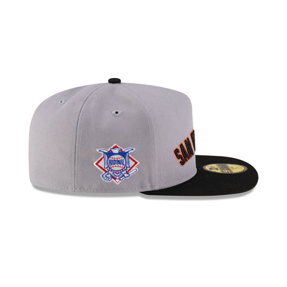 Just Caps League Sidepatch Gray San Francisco Giants 59FIFTY A-Frame Fitted Hat