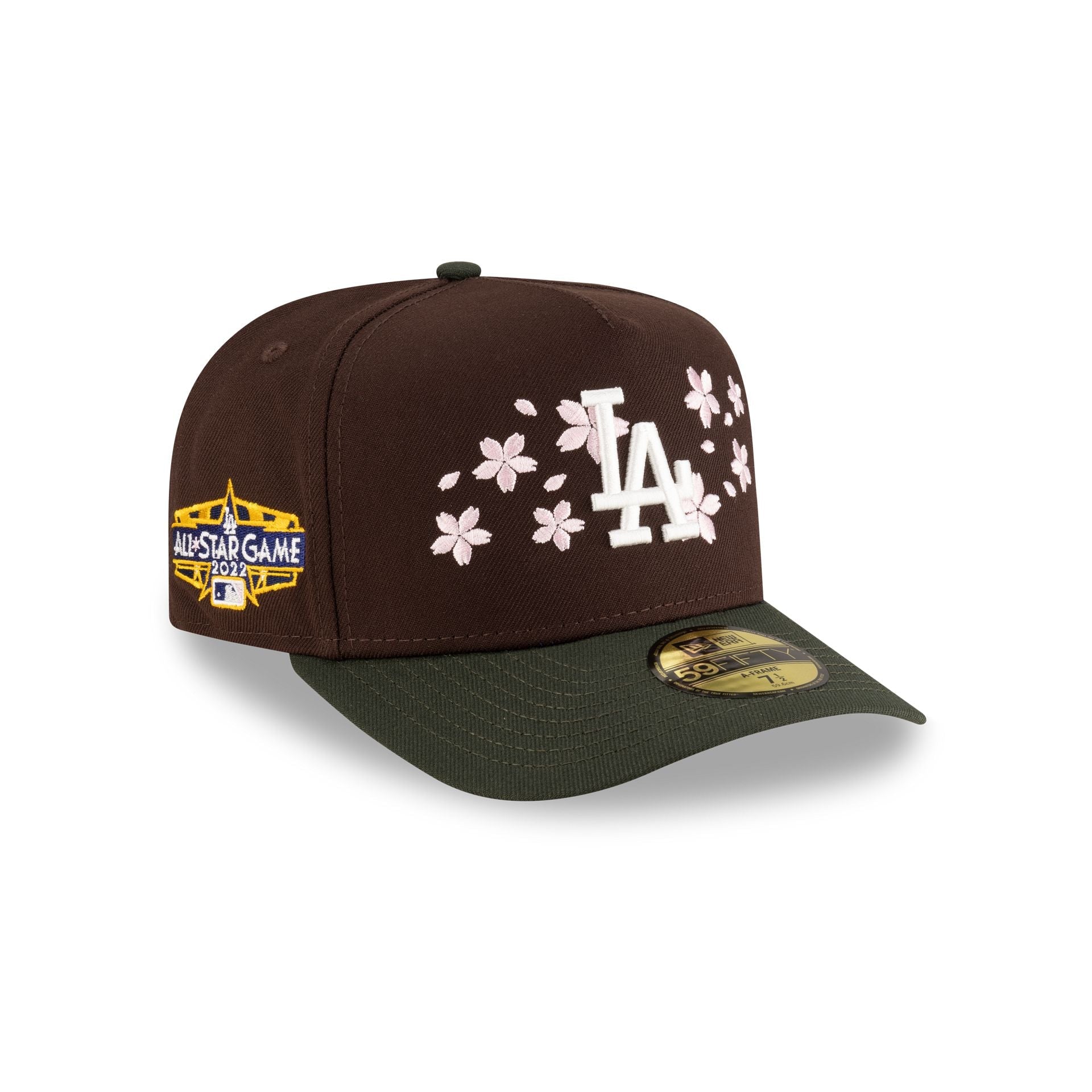 Just Caps Cherry Blossom Los Angeles Dodgers 59FIFTY A-Frame Fitted Hat