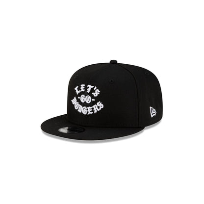 Born x Raised x Los Angeles Dodgers Let's Go World Series Kids Black 9FIFTY Snapback Hat