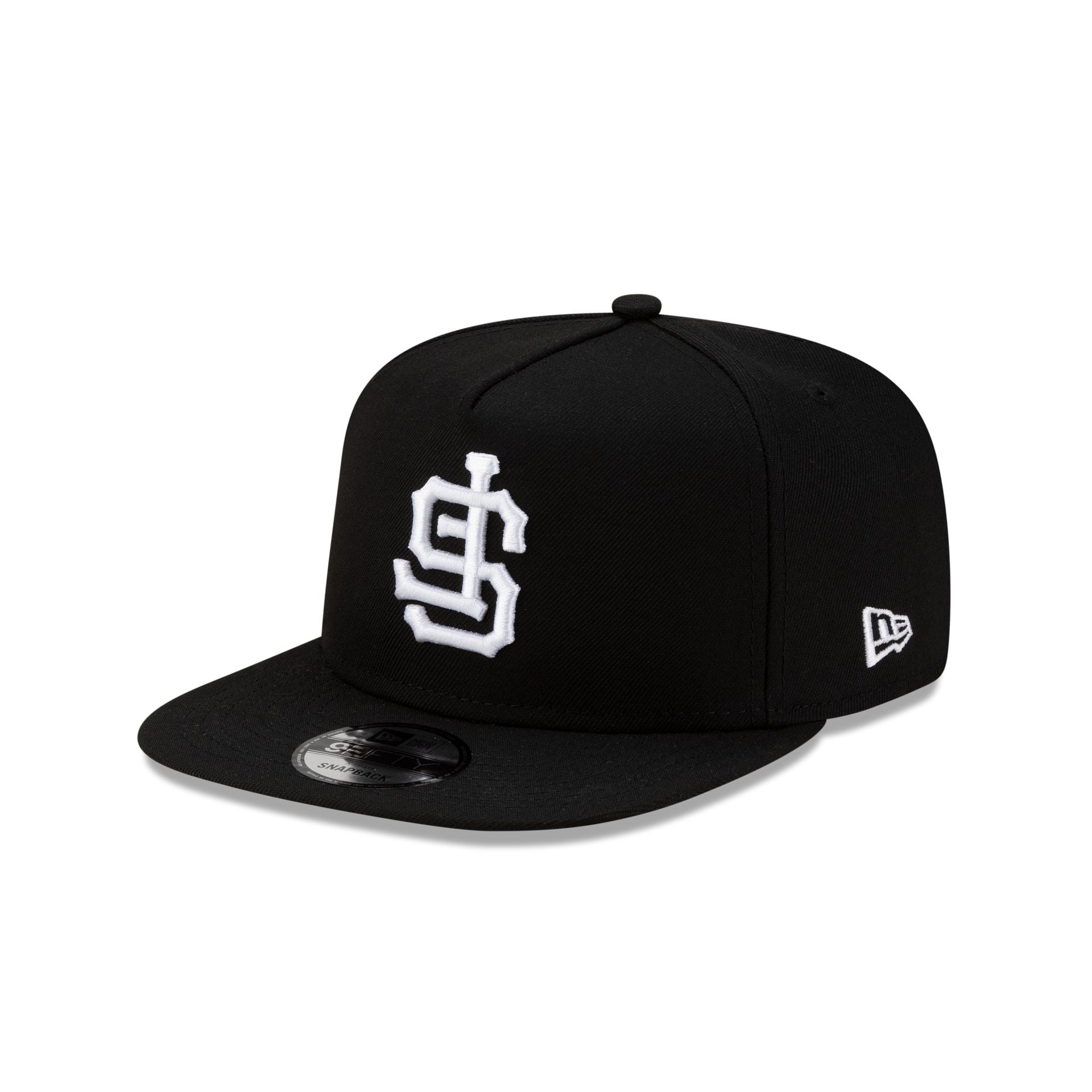 San Francisco Giants Upside Down Logo Black 9FIFTY A-Frame Snapback Hat