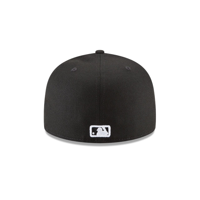 Los Angeles Dodgers Black and White Basic 59FIFTY Fitted Hat
