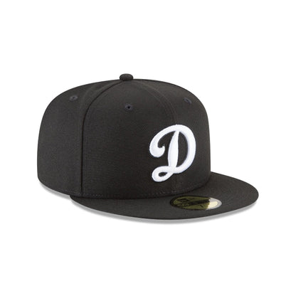Los Angeles Dodgers Alternate Black and White Basic 59FIFTY Fitted Hat