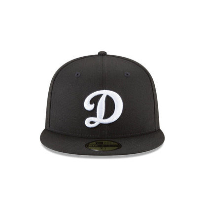 Los Angeles Dodgers Alternate Black and White Basic 59FIFTY Fitted Hat