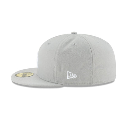Los Angeles Dodgers Gray Basic 59FIFTY Fitted Hat