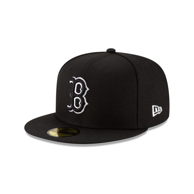 Boston Red Sox Black Outline 59FIFTY Fitted Hat